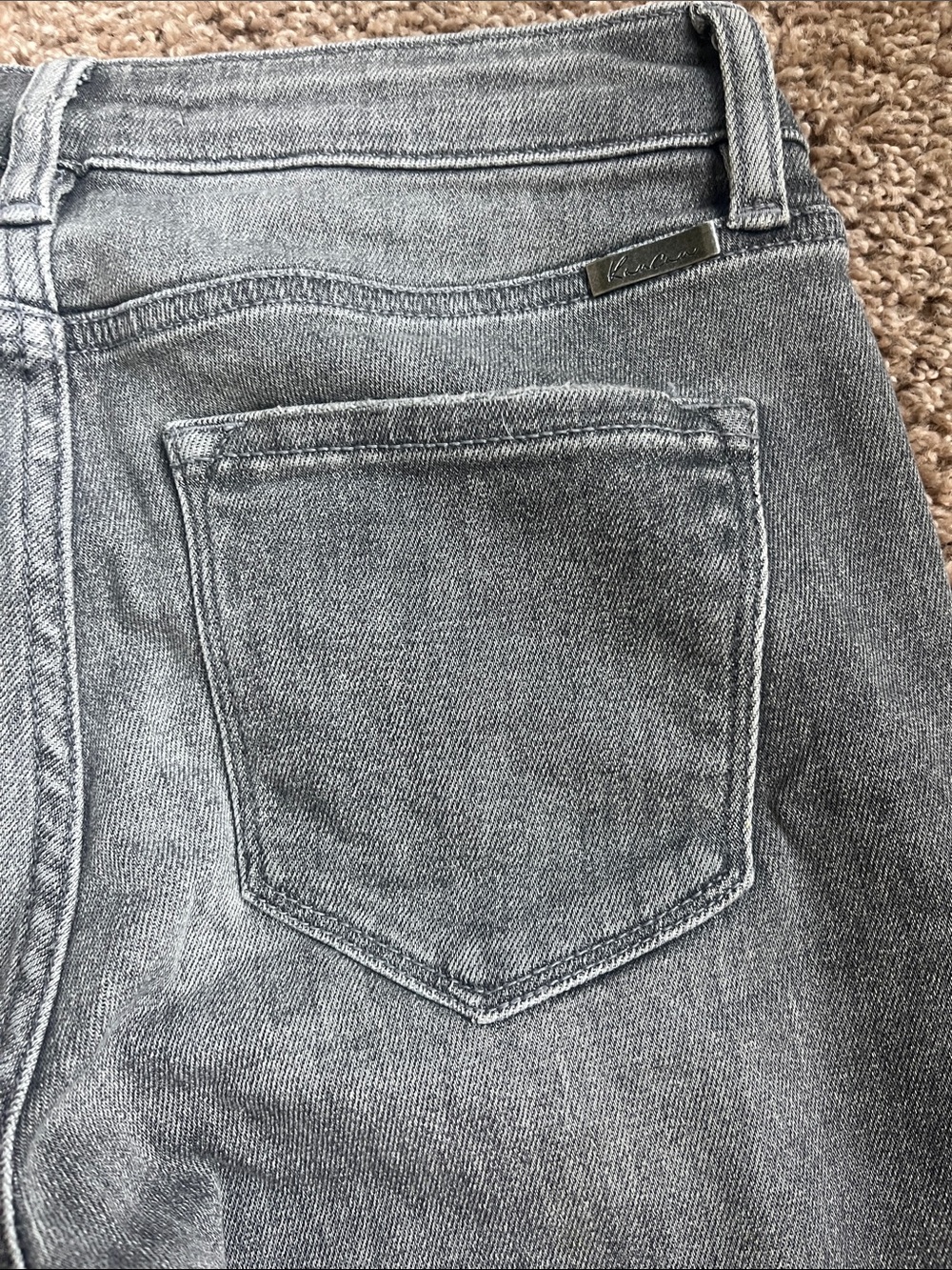 KanCan Ripped Gray High-Waist Button-Fly Jeans Size 3/25 - Picture 9 of 9